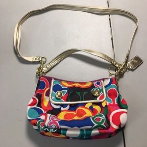 GENUINE COACH POPPY MULTI-COLOR SIGNATURE
